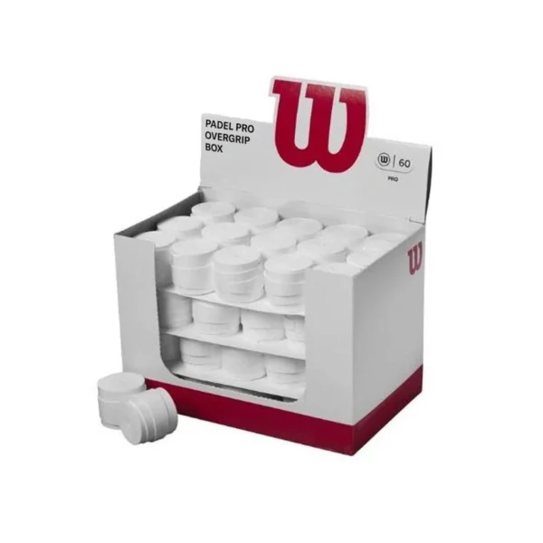 Wilson Pro Overgrip, White, Thick, Box of 60 (41 ZAR per overgrip)